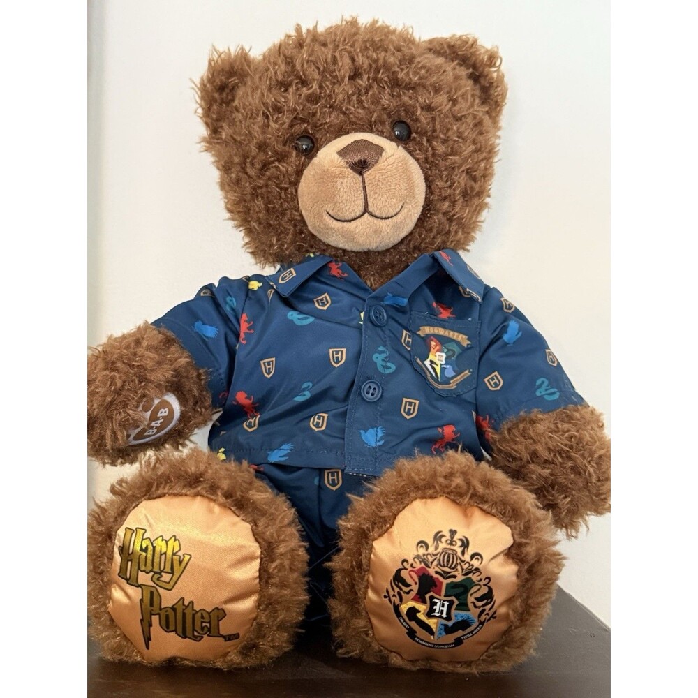 Build A Bear Workshop Harry Potter Bear W Pajamas Hogwarts PJs 2pc Top Bottom
